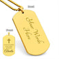 Tengo un Ángel en el Cielo Lo Llamo Abuela, Collar Placa Militar en Memoria de Abuela