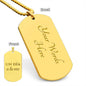 Un Día a la Vez Collar Placa Militar Grabado, Regalo de Sobriedad y Recuperación en Español