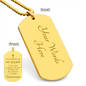 En Memoria de Mi Mamá Collar Placa Militar, Recuerdo de Mamá en el Cielo, Regalo de Condolencia