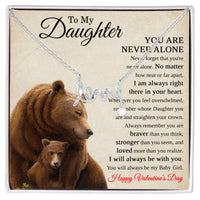 Load image into Gallery viewer, Valentine's Day Jewelry for Daughter, Love Necklace from Mom Dad with Gift Box
