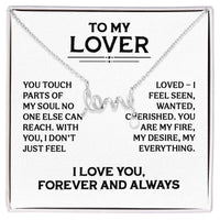 Load image into Gallery viewer, To My Lover Necklace, Anniversary or Valentine's Day Jewelry for Wife or Girlfriend - Love Pendant
