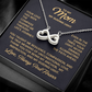 Mom Infinity Necklace – Thank You Mother's Day Gift from Son - To My Loving Mom Necklace