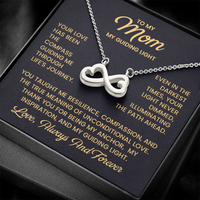 Load image into Gallery viewer, Mom Infinity Necklace – Thank You Mother's Day Gift from Son - To My Loving Mom Necklace
