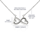 Best Friend Necklace for Her Sister Birthday Gift for Women Jewelry for Her Christmas Thank You Necklace Endless Infinity Love Pendant Soul Laugh Tear Moment