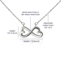 Load image into Gallery viewer, Best Friend Necklace for Her Sister Birthday Gift for Women Jewelry for Her Christmas Thank You Necklace Endless Infinity Love Pendant Soul Laugh Tear Moment
