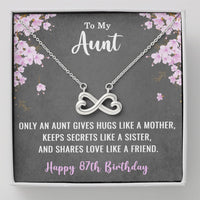 Load image into Gallery viewer, To My Aunt Necklace for Her 87th Birthday 87 Years Old Birthday
