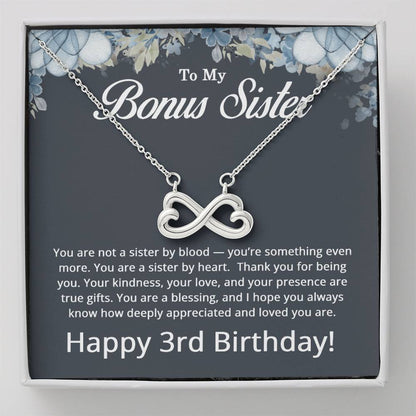 3rd Birthday Gifts for Bonus Sister - To My Bonus Sister Necklace