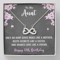 Load image into Gallery viewer, To My Aunt Necklace for Her 12th Birthday 12 Years Old Birthday

