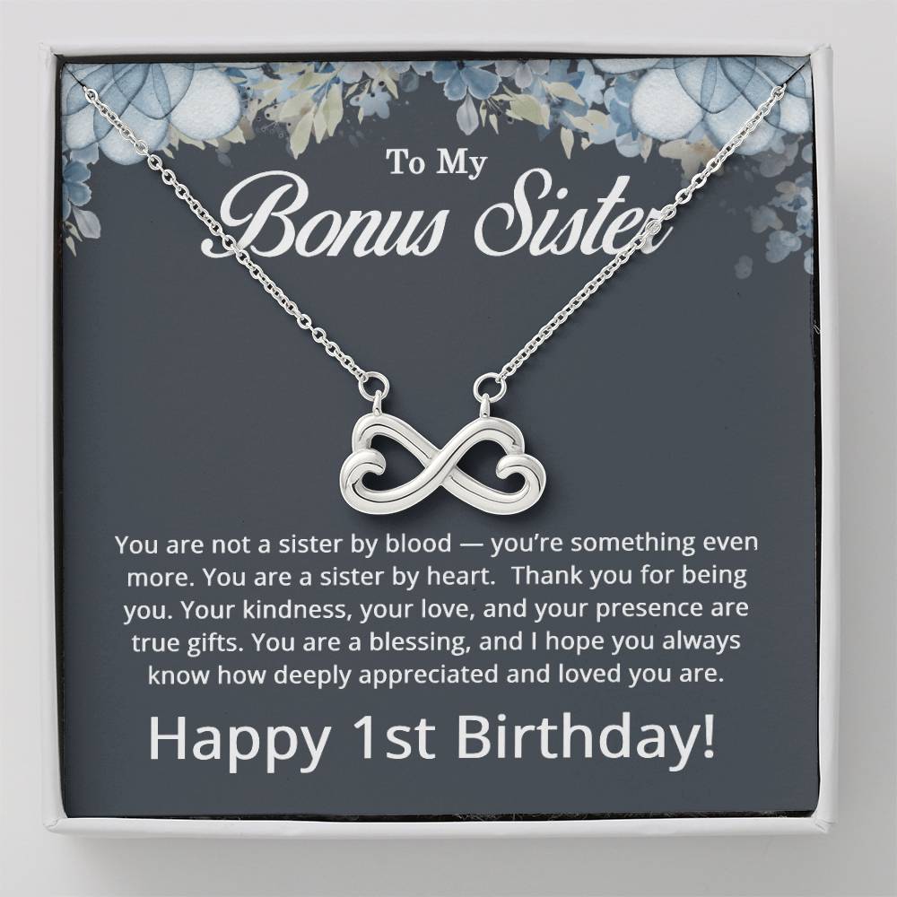 1st Birthday Gifts for Bonus Sister - To My Bonus Sister Necklace