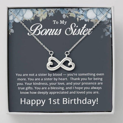 1st Birthday Gifts for Bonus Sister - To My Bonus Sister Necklace