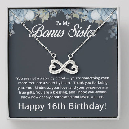 16th Birthday Gifts for Bonus Sister - To My Bonus Sister Necklace