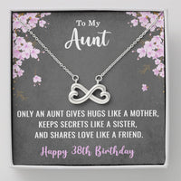 Load image into Gallery viewer, To My Aunt Necklace for Her 38th Birthday 38 Years Old Birthday
