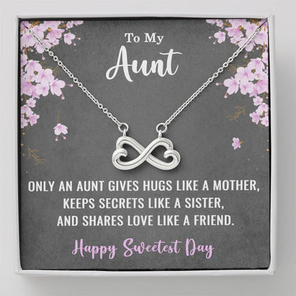 To My Aunt Necklace for Her Happy Sweetest Day