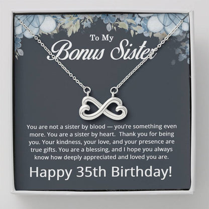 35th Birthday Gifts for Bonus Sister - To My Bonus Sister Necklace
