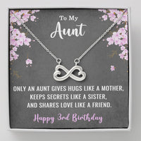 Load image into Gallery viewer, To My Aunt Necklace for Her 3rd Birthday 3 Years Old Birthday
