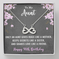 Load image into Gallery viewer, To My Aunt Necklace for Her 46th Birthday 46 Years Old Birthday
