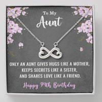 Load image into Gallery viewer, To My Aunt Necklace for Her 94th Birthday 94 Years Old Birthday
