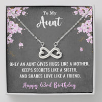 Load image into Gallery viewer, To My Aunt Necklace for Her 63rd Birthday 63 Years Old Birthday
