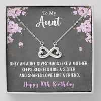 Load image into Gallery viewer, To My Aunt Necklace for Her 10th Birthday 10 Years Old Birthday
