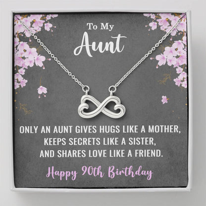 To My Aunt Necklace for Her 90th Birthday 90 Years Old Birthday