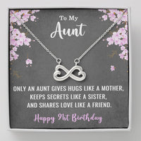 Load image into Gallery viewer, To My Aunt Necklace for Her 91st Birthday 91 Years Old Birthday

