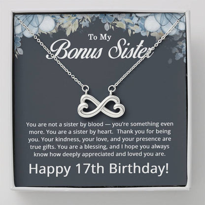 17th Birthday Gifts for Bonus Sister - To My Bonus Sister Necklace