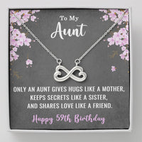 Load image into Gallery viewer, To My Aunt Necklace for Her 59th Birthday 59 Years Old Birthday
