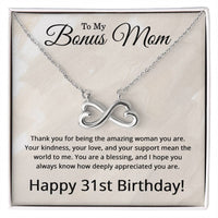 Load image into Gallery viewer, 31st Birthday Gifts for Bonus Mom - 31st Birthday Necklace for Bonus Mom - To My Bonus Mom Necklace

