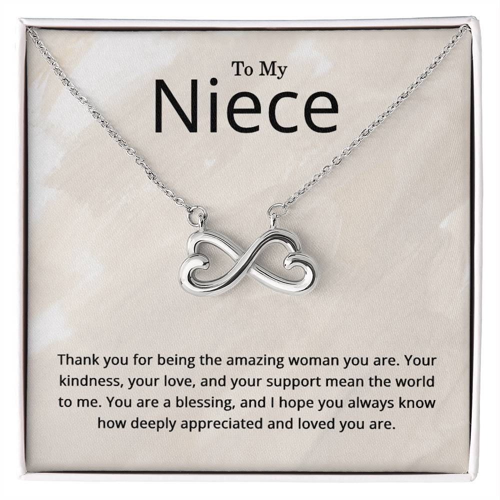 To My Niece Necklace - Niece Birthay Gifts - Christmas Gifts for Niece