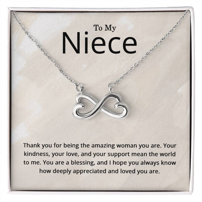 To My Niece Necklace - Niece Birthay Gifts - Christmas Gifts for Niece
