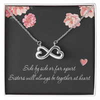 Load image into Gallery viewer, Sister Necklace for Her Little Sister Christmas Gift Big Sister Birthday Gift Sister Gift for 2 Bridesmaid Gift Maid of Honor Jewelry
