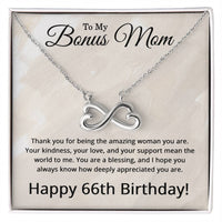 Load image into Gallery viewer, 66th Birthday Gifts for Bonus Mom - 66th Birthday Necklace for Bonus Mom - To My Bonus Mom Necklace
