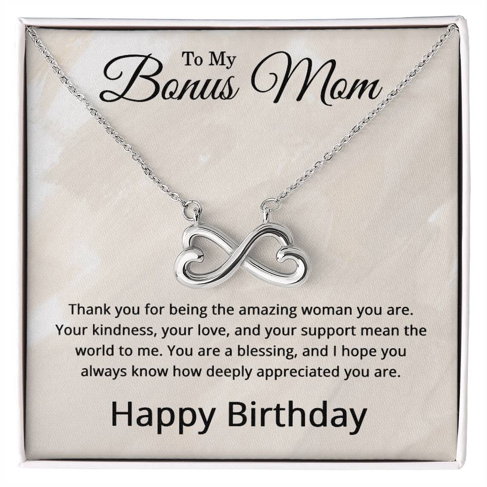 Birthday Gifts for Bonus Mom - To My Bonus Mom Necklace