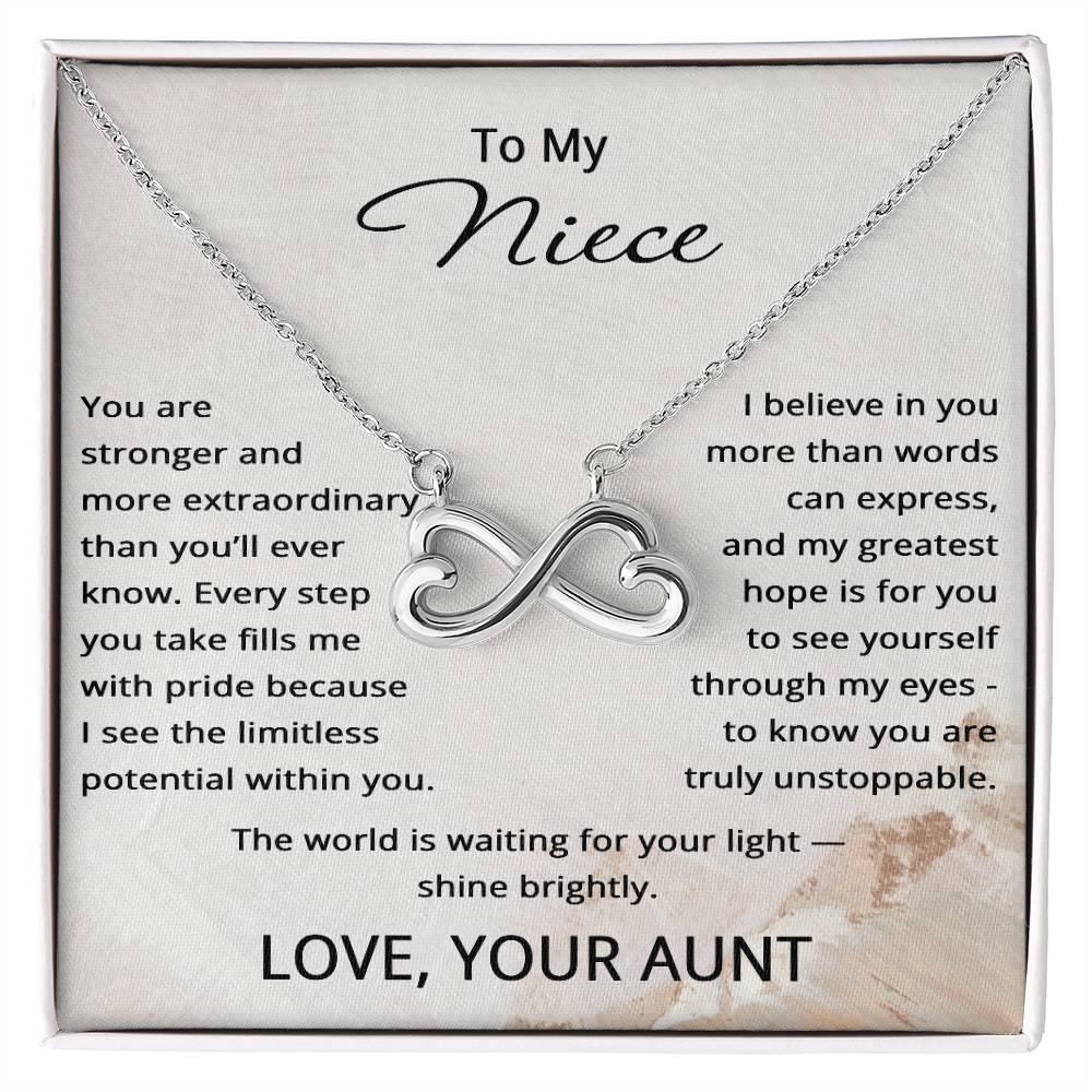 To My Niece Gifts from Aunt - To My Niece Necklace from Auntie
