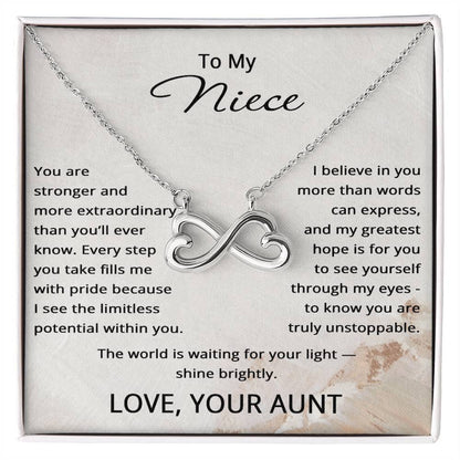 To My Niece Gifts from Aunt - To My Niece Necklace from Auntie