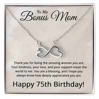Load image into Gallery viewer, 75th Birthday Gifts for Bonus Mom - 75th Birthday Necklace for Bonus Mom - To My Bonus Mom Necklace
