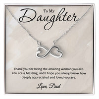 Load image into Gallery viewer, To My Daughter Necklace from Dad - Daughter Christmas Gifts from Dad
