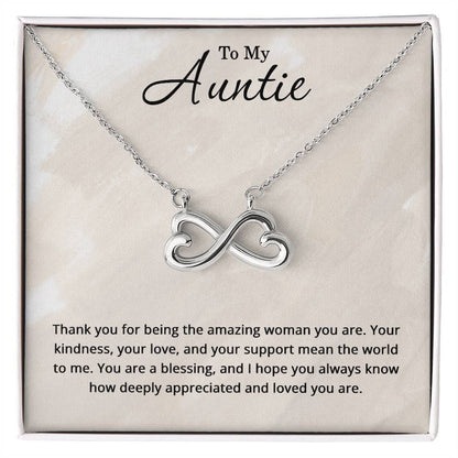 To My Auntie Necklace - Christmas Gifts for Auntie