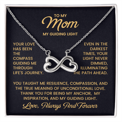 Mom Infinity Necklace – Thank You Mother's Day Gift from Son - To My Loving Mom Necklace