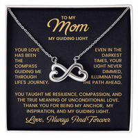 Load image into Gallery viewer, Mom Infinity Necklace – Thank You Mother's Day Gift from Son - To My Loving Mom Necklace
