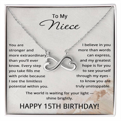 15th Birthday Gifts for Niece - 15th Birthday Necklace for Niece - To My Niece Necklace