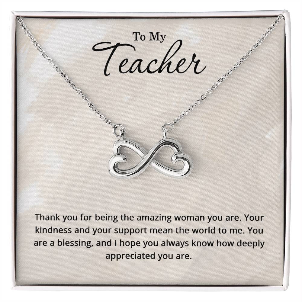 To My Teacher Necklace - Christmas Gifts for Teacher