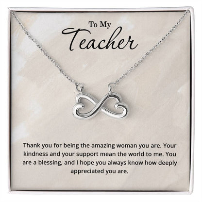 To My Teacher Necklace - Christmas Gifts for Teacher