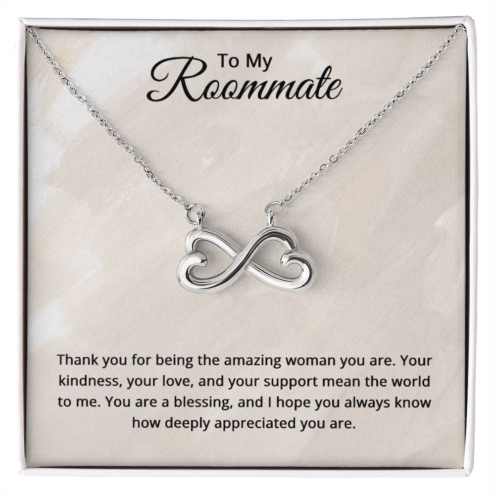To My Roommate Necklace - Roommate Birthday Gifts - Christmas Gifts for Roommate