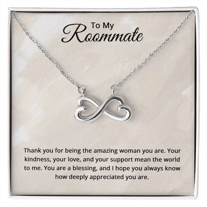 To My Roommate Necklace - Roommate Birthday Gifts - Christmas Gifts for Roommate