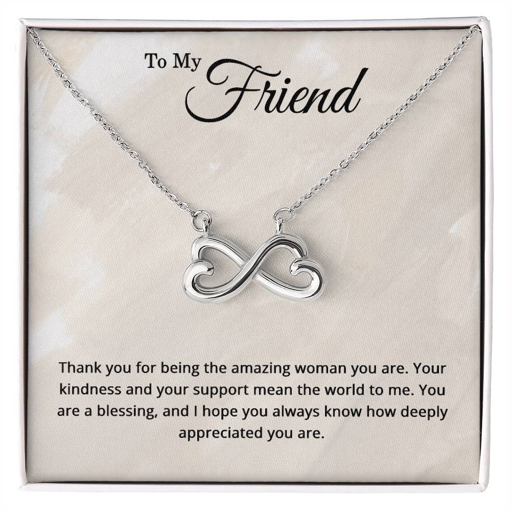 To My Friend Necklace - Christmas Gifts for Friends - Friendship Jewelry - Thank You Gifts for Friends