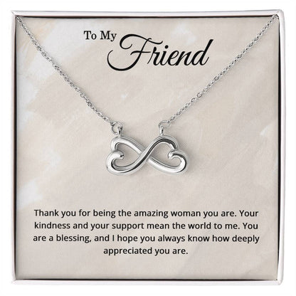 To My Friend Necklace - Christmas Gifts for Friends - Friendship Jewelry - Thank You Gifts for Friends