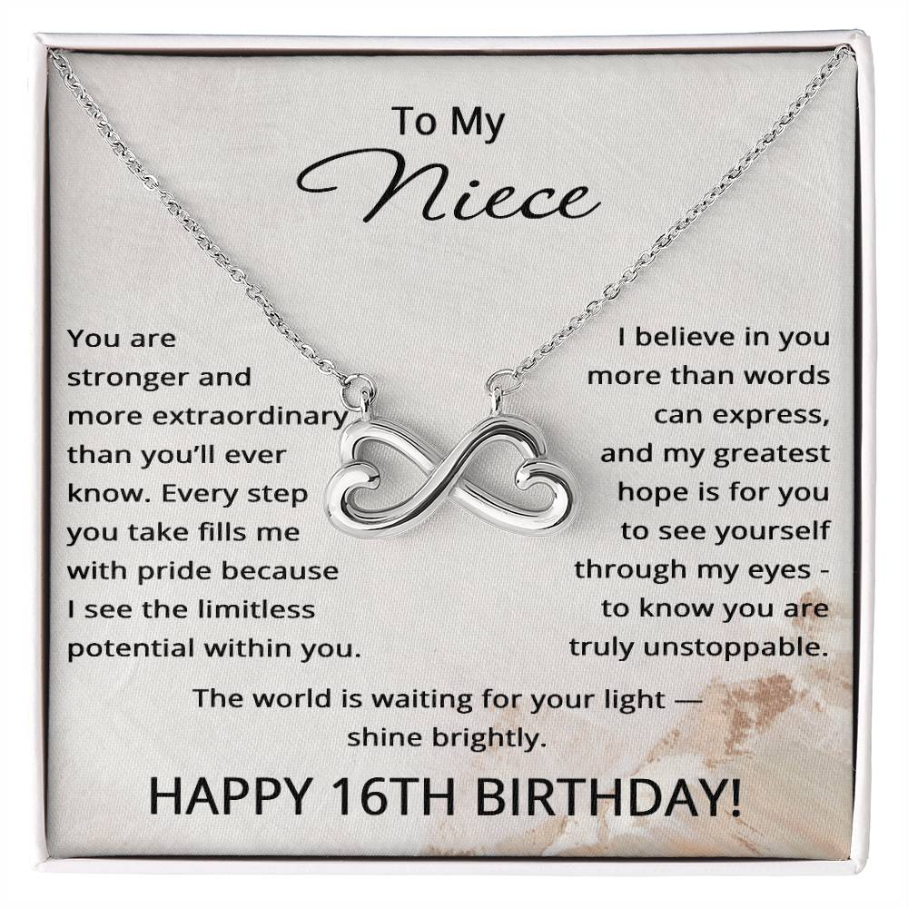16th Birthday Gifts for Niece - 16th Birthday Necklace for Niece - To My Niece Necklace