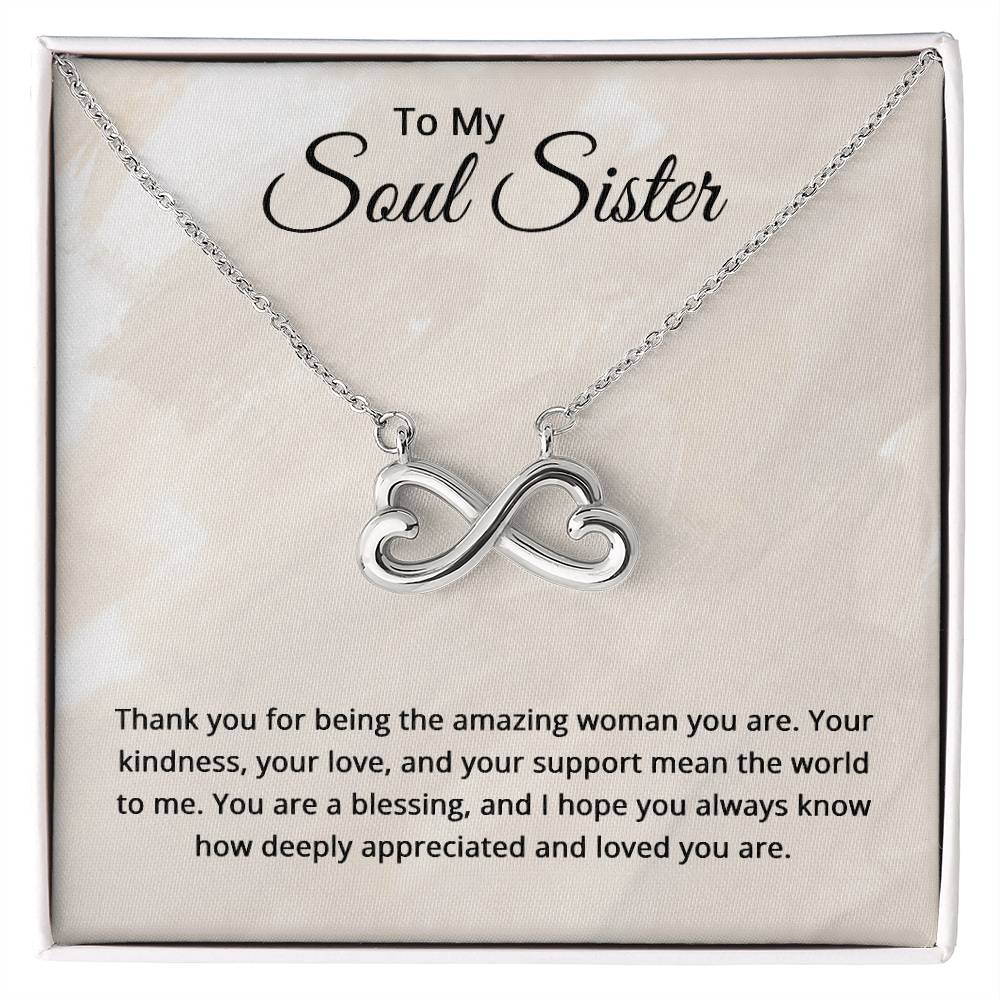 To My Soul Sister Necklace - Christmas Gifts for Soul Sister