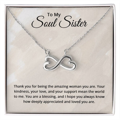 To My Soul Sister Necklace - Christmas Gifts for Soul Sister